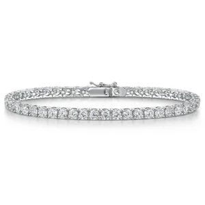 Silver 3.5mm Cubic Tennis Bracelet