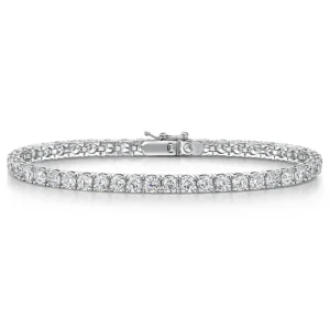 Silver Cubic 9.2 Carat Line Bracelet